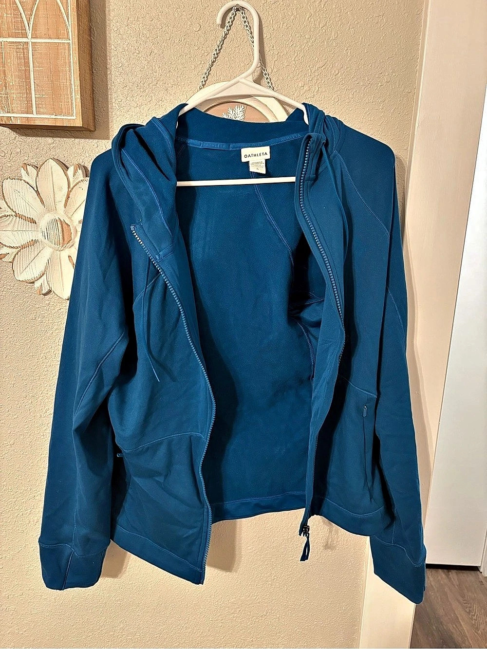 Athleta Women's Hooded Jacket Blue Large Like New